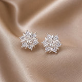 Brincos Floco de Neve com Zircónia