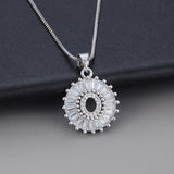 Colar com Inicial Z e Zircónia em Tom de Ouro Branco