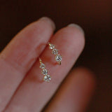 Brincos Pequenos com Zircónia