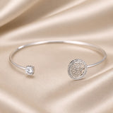 Pulseira Árvore da Vida em Tom de Ouro Branco