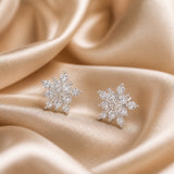 Brincos Floco de Neve com Zircónia